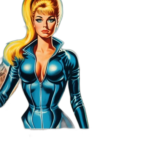 dress, comic book art, concept art, cartoon, 3d render, blue, vintage, movie transparent PNG cut-out