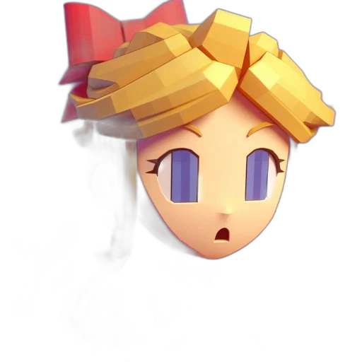 crown, hat, face, staff, pixel art, 3d render, concept art, anime transparent PNG cut-out