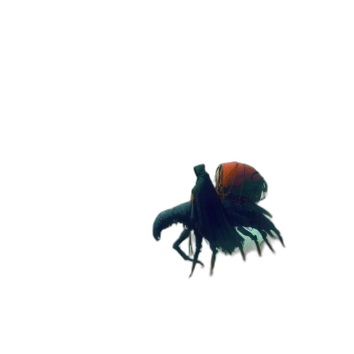 animal, creature, dragon, hair, 3d render, concept art, watercolor, pixel art transparent PNG cut-out