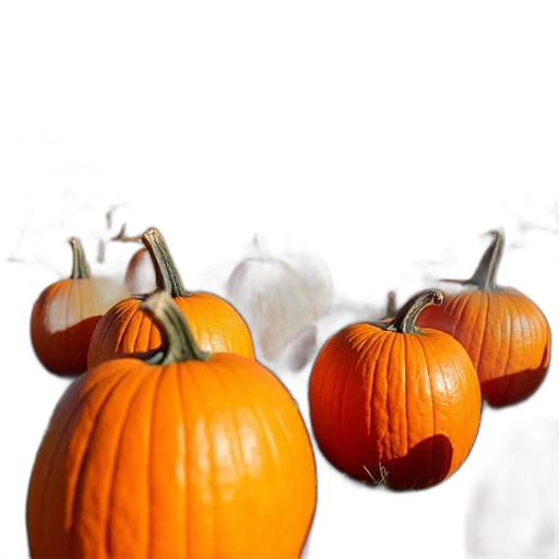 food, 3d render, photorealistic, monochrome, earth tones, vibrant, image, pumpkin transparent PNG cut-out