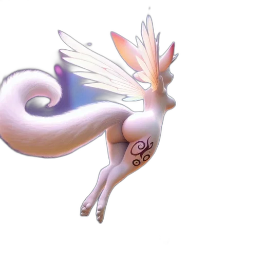 dragon, animal, creature, staff, 3d render, fantasy art, concept art, vaporwave transparent PNG cut-out