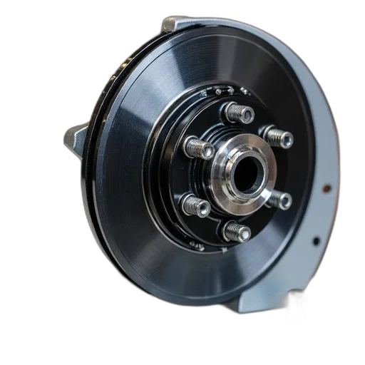 3d render, close-up, image, car, wheel, hub, assembly, shiny transparent PNG cut-out