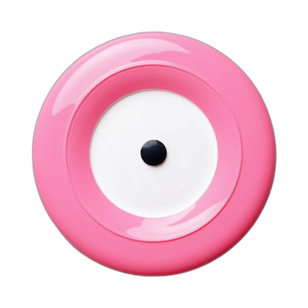 weapon, jewelry, animal, food, 3d render, photorealistic, pink, frisbee transparent PNG cut-out