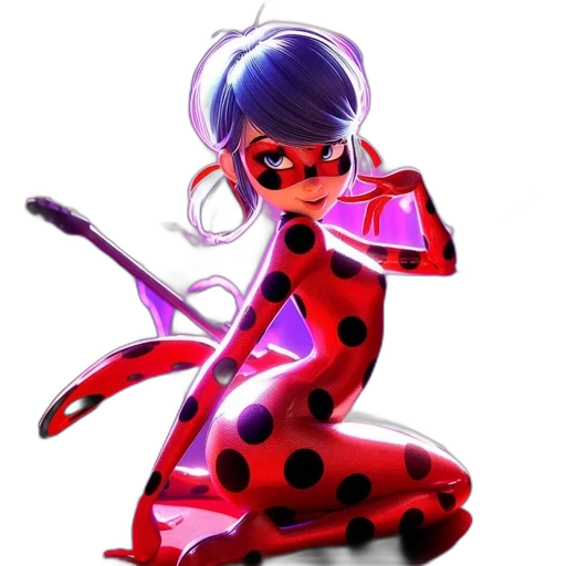 dress, staff, cartoon, concept art, anime, comic book art, red, neon transparent PNG cut-out