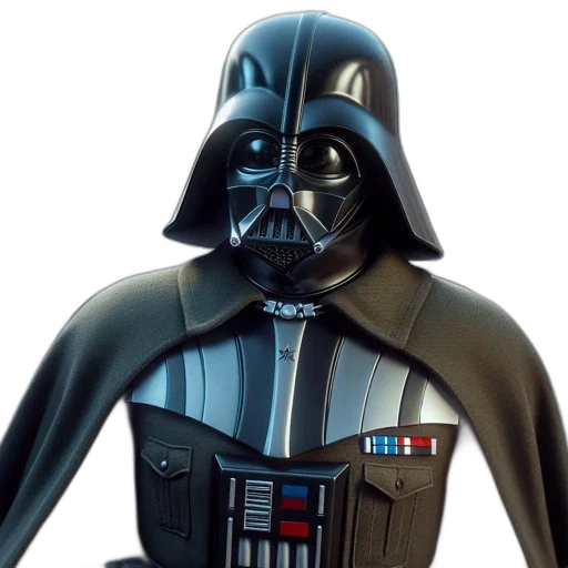 mask, staff, concept art, photorealistic, 3d render, darth, vader, wwii transparent PNG cut-out