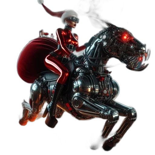 robot, sword, concept art, fantasy art, comic book art, 3d render, red, futuristic transparent PNG cut-out