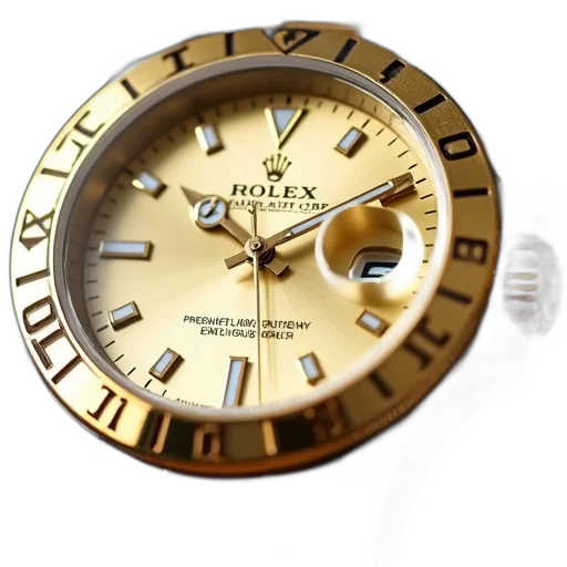 jewelry, 3d render, golden, close-up, image, luxury, watch, gold transparent PNG cut-out