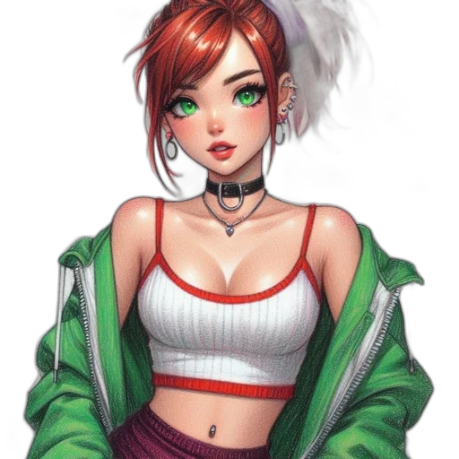 jacket, dress, staff, face, concept art, fantasy art, pixel art, comic book art transparent PNG cut-out