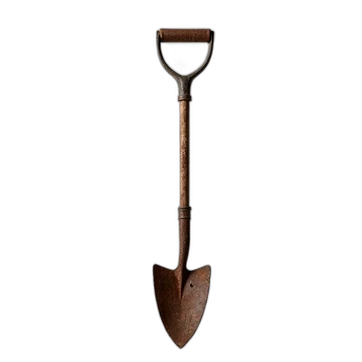 staff, weapon, sword, umbrella, 3d render, rusty, old-fashioned, garden transparent PNG cut-out