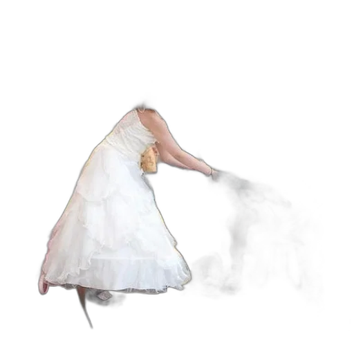 dress, hair, mask, weapon transparent PNG cut-out