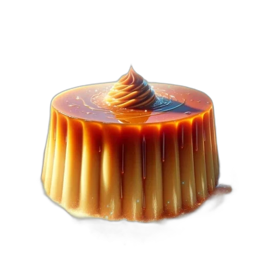 food, crown, hair, furniture, photorealistic, 3d render, colossal, amber-hued transparent PNG cut-out