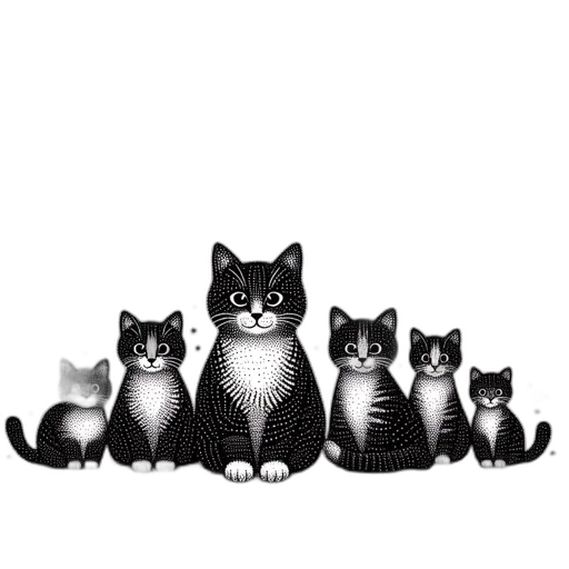 animal, staff, pixel art, pencil sketch, photorealistic, concept art, monochrome, winter transparent PNG cut-out