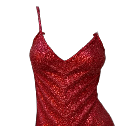 dress, red, chevroned, sparkle transparent PNG cut-out