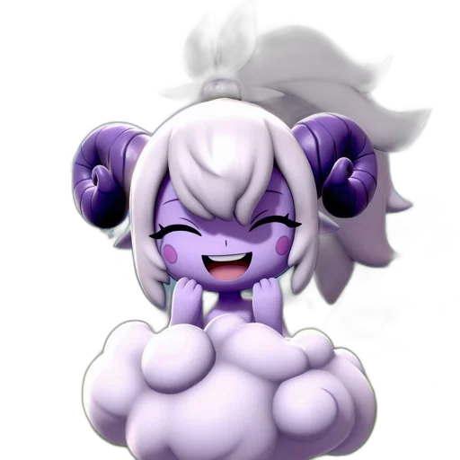 creature, staff, animal, hair, 3d render, pixel art, concept art, anime transparent PNG cut-out