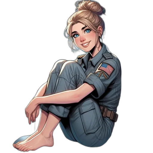 staff, jacket, dress, concept art, cartoon, comic book art, pixel art, young transparent PNG cut-out