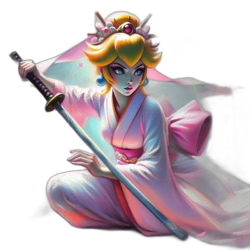 staff, sword, weapon, concept art, fantasy art, vaporwave, pixel art, pastel transparent PNG cut-out