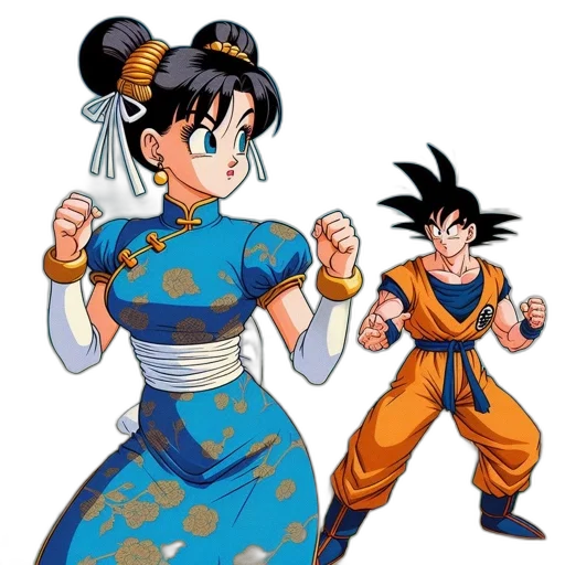 concept art, anime, pixel art, cartoon, blue, two, dragon, ball transparent PNG cut-out