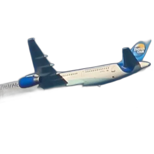staff, weapon, 3d render, white, airplane, blue, accents, word transparent PNG cut-out