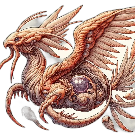 dragon, staff, creature, jewelry, fantasy art, concept art, photorealistic, watercolor transparent PNG cut-out