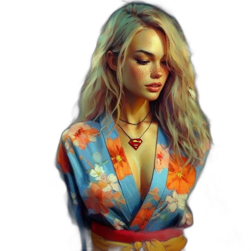 dress, jacket, face, jewelry, photorealistic, oil painting, fantasy art, watercolor transparent PNG cut-out