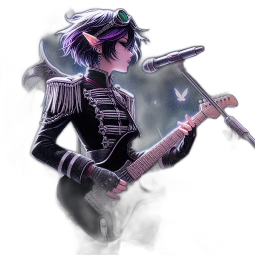 weapon, staff, sword, robot, concept art, fantasy art, watercolor, cyberpunk transparent PNG cut-out