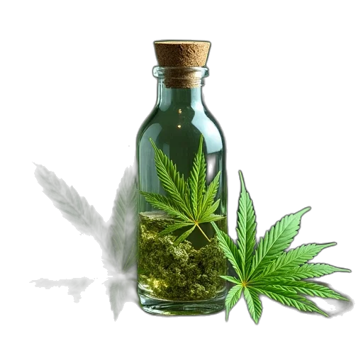 bottle, green, filled, cb10 transparent PNG cut-out