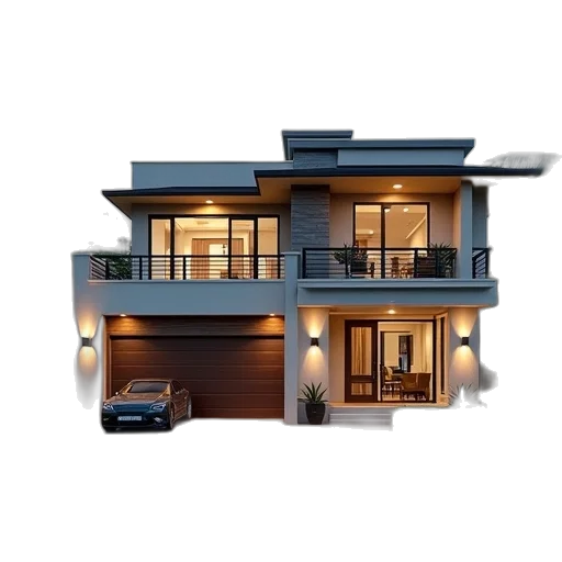 building, furniture, 3d render, photorealistic transparent PNG cut-out