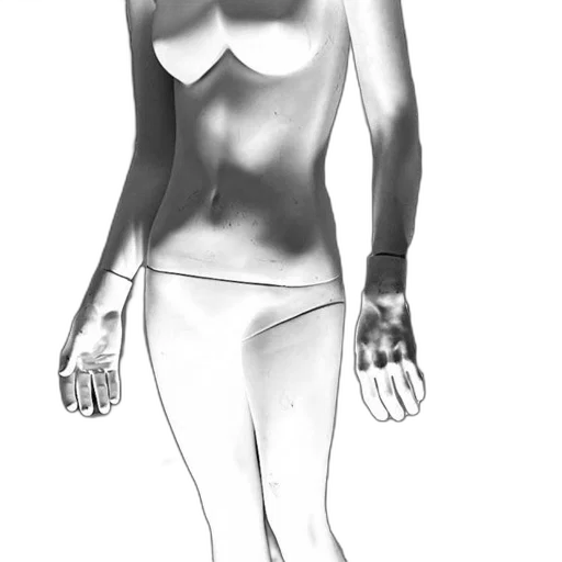 dress, jewelry, mask, robot, concept art, pencil sketch, 3d render, photorealistic transparent PNG cut-out