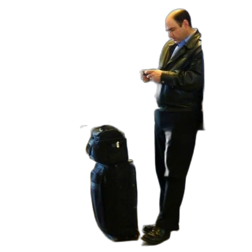 jacket, staff, robot, furniture, concept art, 3d render, man, black transparent PNG cut-out