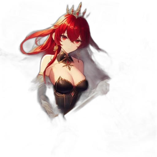 crown, dress, dragon, weapon, fantasy art, concept art, pixel art, anime transparent PNG cut-out
