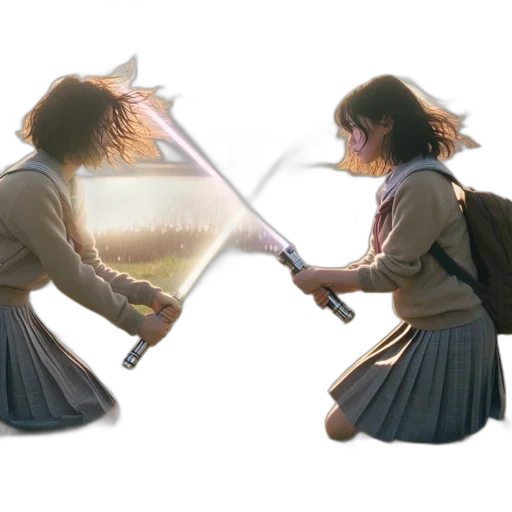 sword, weapon, umbrella, staff, anime, concept art, photorealistic, 3d render transparent PNG cut-out