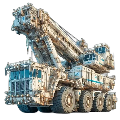 robot, weapon, 3d render, concept art, massive, futuristic, vehicle, merges transparent PNG cut-out