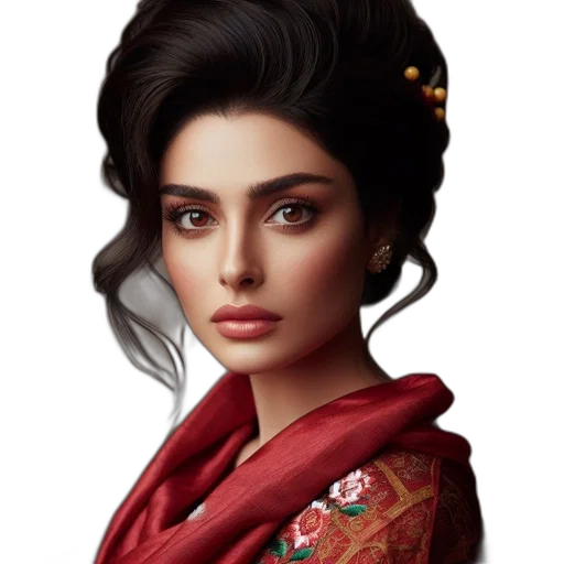 face, jewelry, crown, dress, fantasy art, photorealistic, oil painting, concept art transparent PNG cut-out