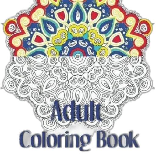 watercolor, pencil sketch, photorealistic, colorful, blue, adult, coloring, book transparent PNG cut-out