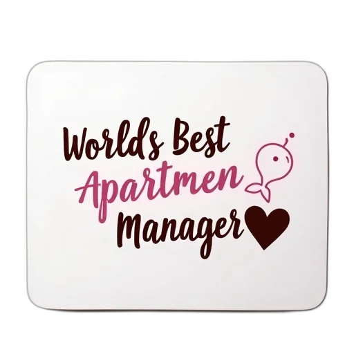 staff, white, mousepad, pink, brown, design, featuring, phrase transparent PNG cut-out
