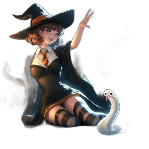 dress, staff, hat, concept art, fantasy art, pixel art, anime, fire transparent PNG cut-out
