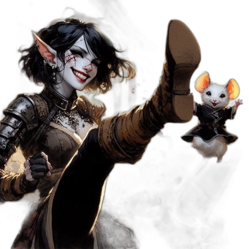 staff, fantasy art, concept art, comic book art, female, character, pointed, ears transparent PNG cut-out