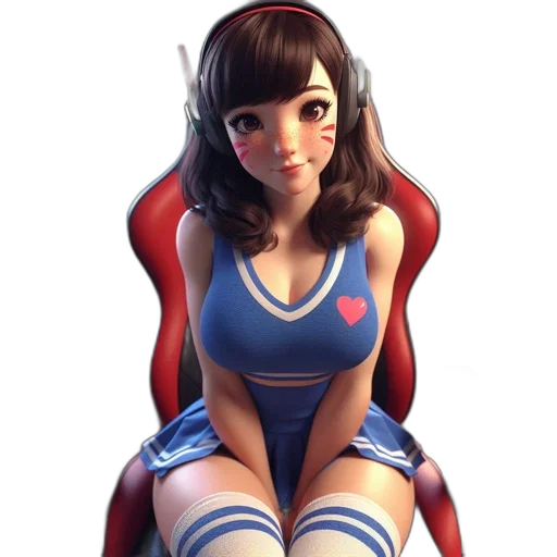 dress, robot, face, furniture, concept art, 3d render, anime, fantasy art transparent PNG cut-out