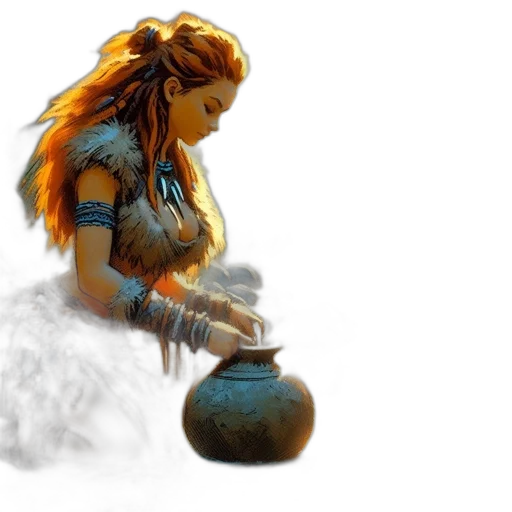 jewelry, fantasy art, concept art, photorealistic, oil painting, fire, underwater, blue transparent PNG cut-out