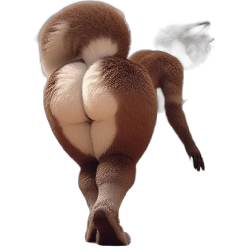 animal, creature, hair, food, concept art, 3d render, photorealistic, anthropomorphic transparent PNG cut-out