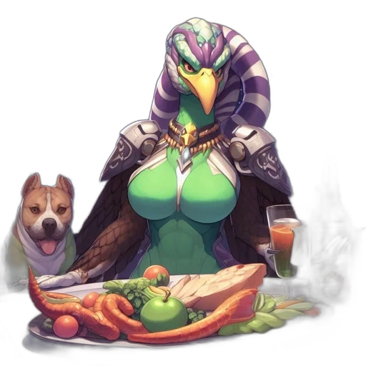 food, creature, robot, animal, concept art, pixel art, fantasy art, cyberpunk transparent PNG cut-out