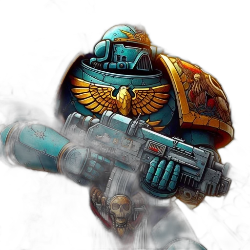 robot, weapon, concept art, fantasy art, pixel art, comic book art, armored, warrior transparent PNG cut-out