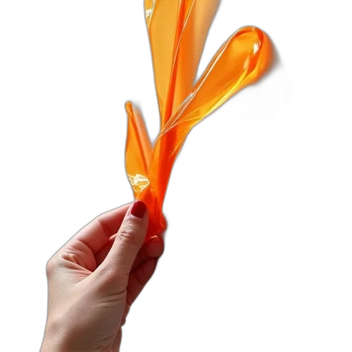 weapon, umbrella, staff, flower, 3d render, photorealistic, arterio, epoxy transparent PNG cut-out