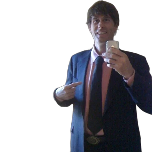 staff, jacket, man, suit, tie, takes, selfie, front transparent PNG cut-out