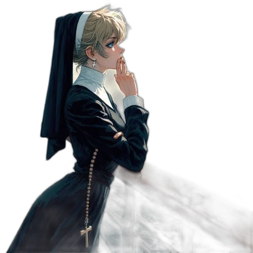 staff, jacket, dress, weapon, concept art, anime, photorealistic, fantasy art transparent PNG cut-out