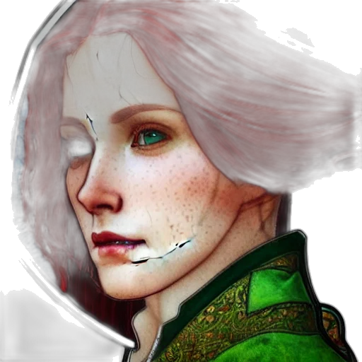 face, fantasy art, concept art, photorealistic transparent PNG cut-out
