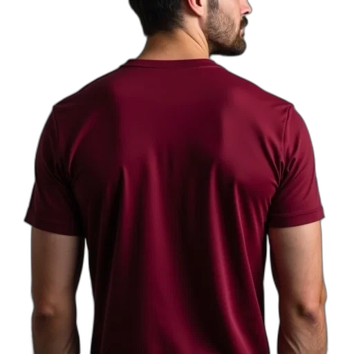 jacket, staff, dress, back, maroon, unisex, shirt, featuring transparent PNG cut-out