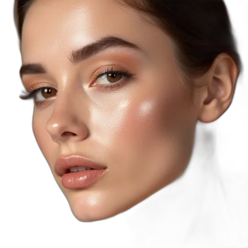 face, jewelry, photorealistic, 3d render transparent PNG cut-out