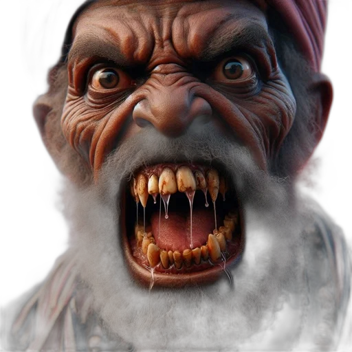 face, creature, mask, staff, photorealistic, 3d render, concept art, fantasy art transparent PNG cut-out