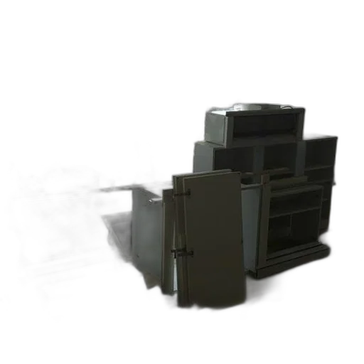 furniture, robot, weapon, crown, 3d render, concept art, photorealistic, pixel art transparent PNG cut-out